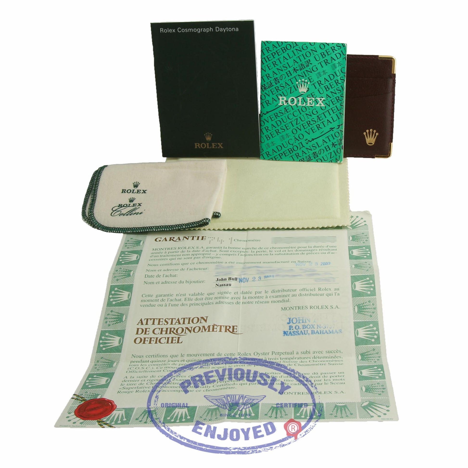 Rolex Daytona Black Dial Yellow Gold Oyster Bracelet 116528 - Beverly Hills Watch Company