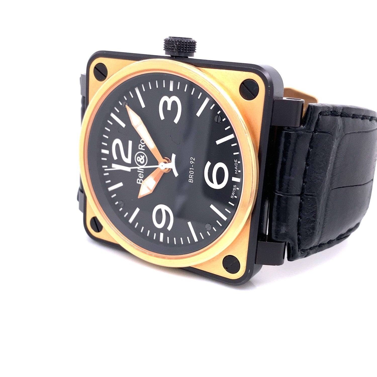 Bell & Ross BR01-92 Rose Gold Black and Carbon KR4C72 - Beverly Hills Watch Company