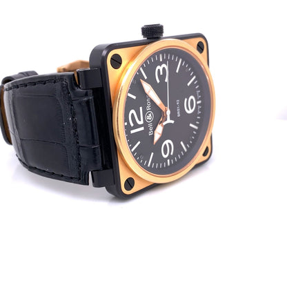 Bell & Ross BR01-92 Rose Gold Black and Carbon KR4C72 - Beverly Hills Watch Company
