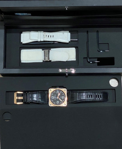 Bell & Ross BR01-92 Rose Gold Black and Carbon KR4C72 - Beverly Hills Watch Company