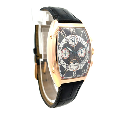 Franck Muller Cintree Curvex Perpetual Chronograph Rose Gold 7850 CC QPB - Beverly Hills Watch Company