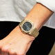 Patek Philippe Nautilus Diamond Bezel Yellow Gold Blue Dial 3800/1J - Beverly Hills Watch Company