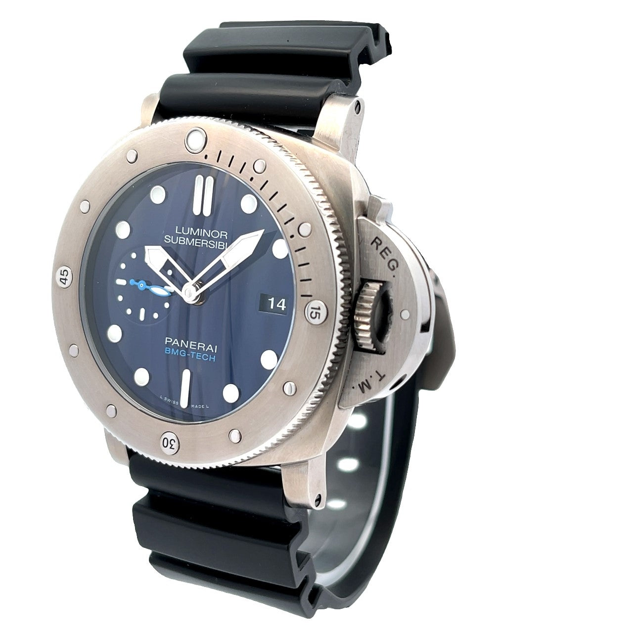 Panerai Luminor Submersible BMG Tech 47mm Blue Dial PAM00692 - Beverly Hills Watch Company
