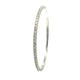 Naira & C White Gold Prong-Set 3.02 TCW Diamond Flexible Bangle Bracelet - Beverly Hills Watch Company