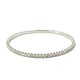 Naira & C White Gold Prong-Set 3.02 TCW Diamond Flexible Bangle Bracelet - Beverly Hills Watch Company