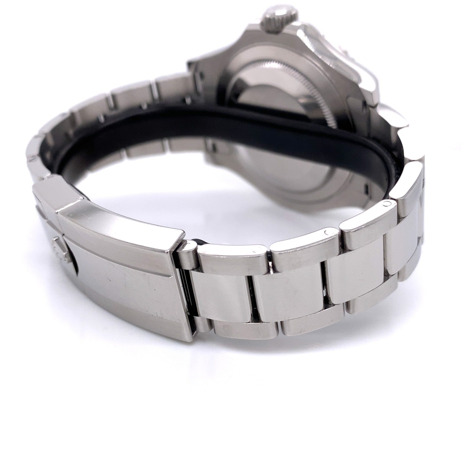 Rolex YachtMaster 40mm Platinum Bezel Blue Dial 116622 KXT059 - Beverly Hills Watch Company