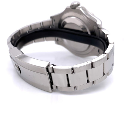 Rolex YachtMaster 40mm Platinum Bezel Blue Dial 116622 KXT059 - Beverly Hills Watch Company