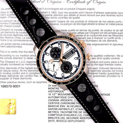 Chopard Grand Prix de Monaco Historique Rose Gold and Titanium Chronograph 168570-9001 - Beverly Hills Watch Company