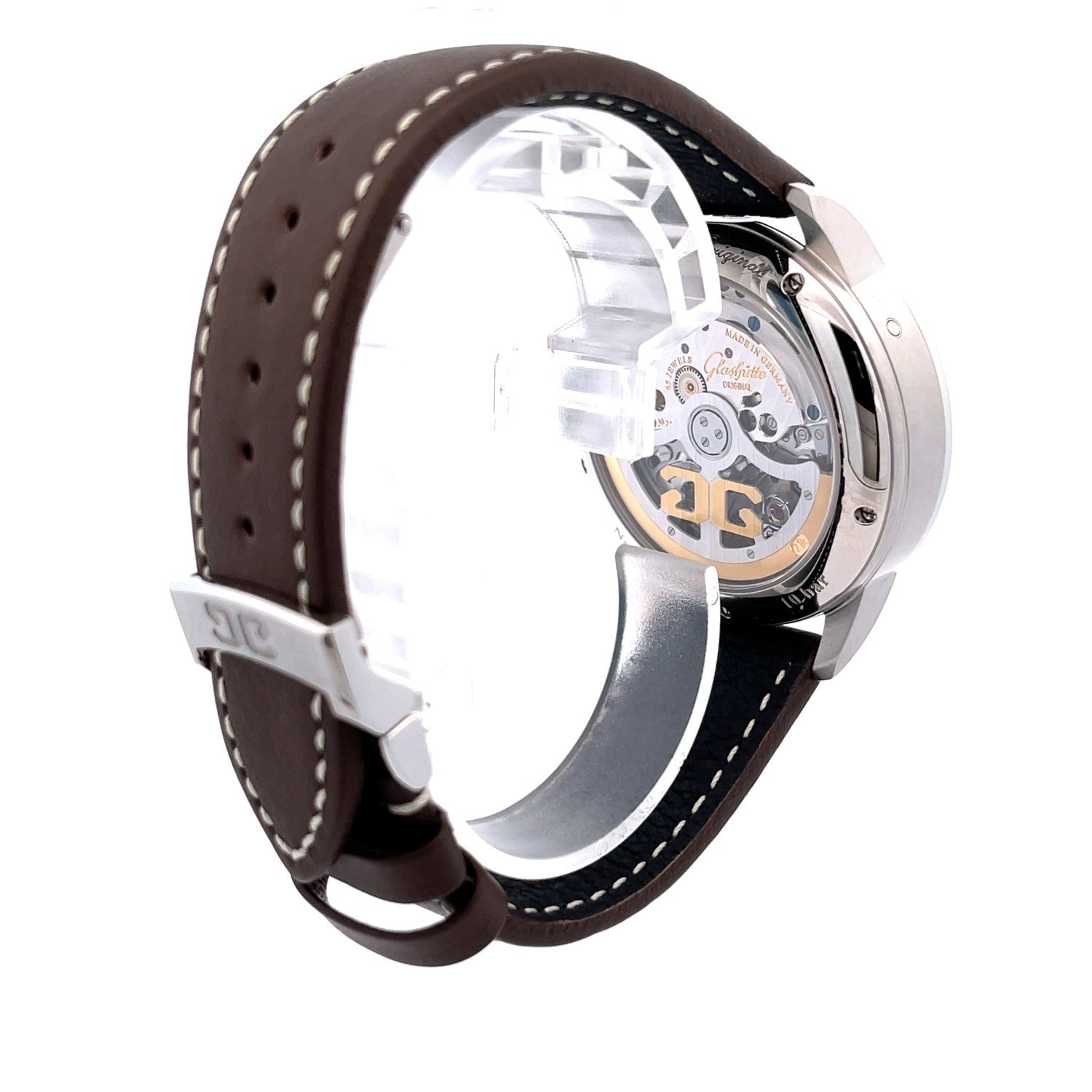 Glashutte Senator 42mm Chronograph Panorama Date 1-37-01-05-02-35 - Beverly Hills Watch Company
