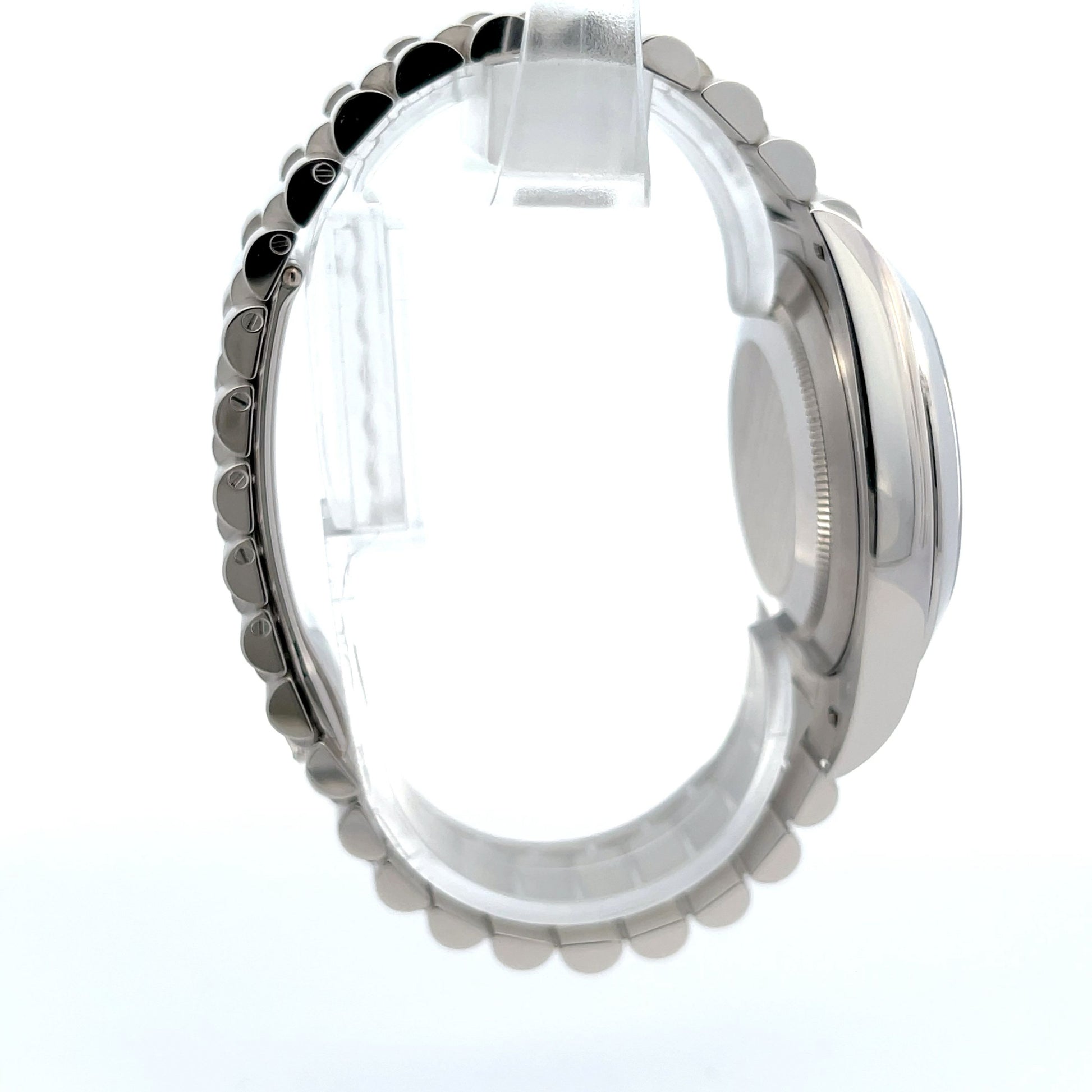 Rolex Day Date Platinum 40mm Black Baguette Diamond Dial 228206 - Beverly Hills Watch Company