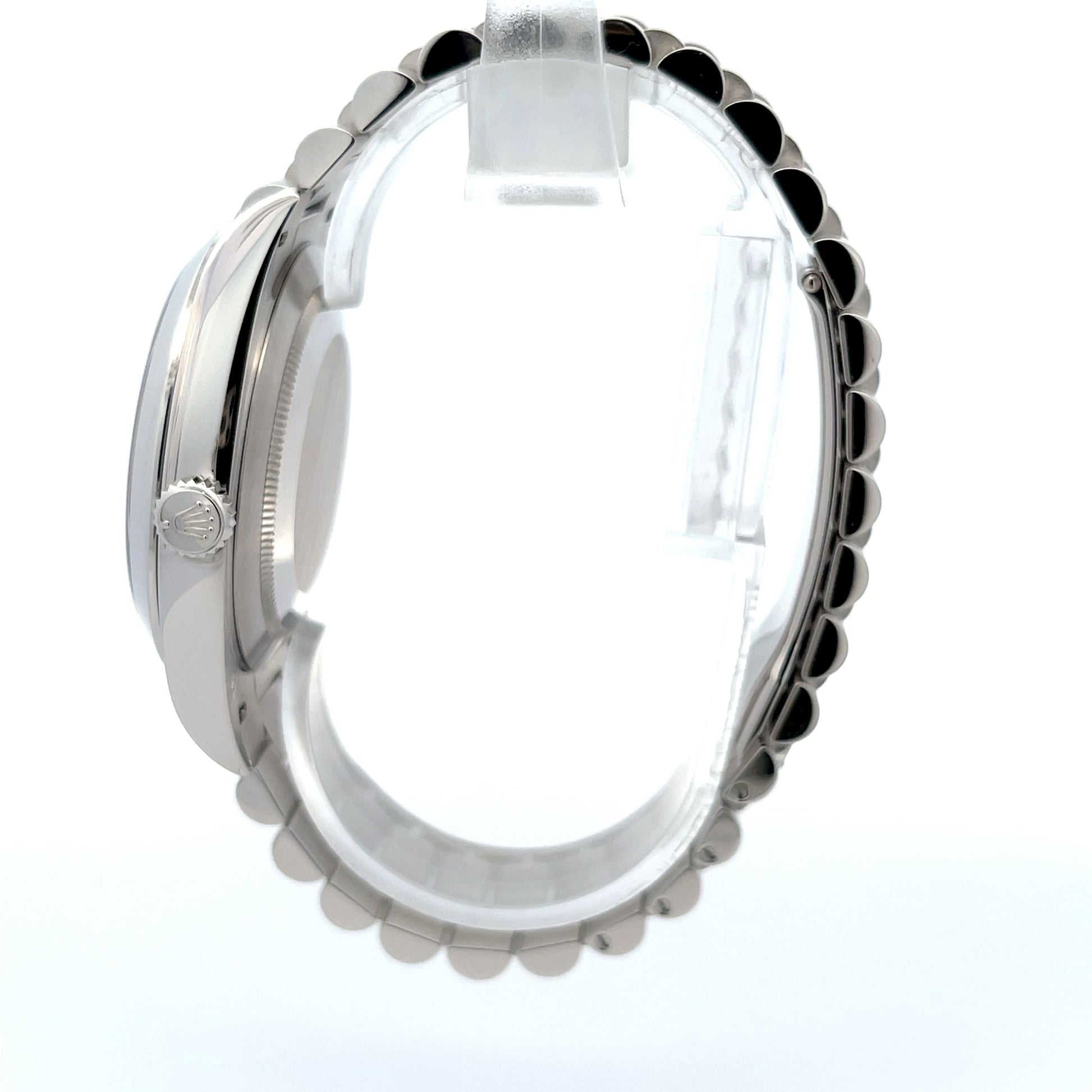 Rolex Day Date Platinum 40mm Black Baguette Diamond Dial 228206 - Beverly Hills Watch Company