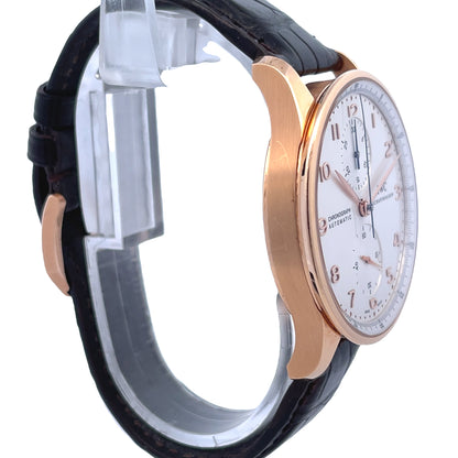 IWC Portugieser 40mm Rose Gold Chronograph Silver Dial IW371402