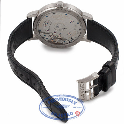 A. Lange & Sohne Grand Lange 1 Black Dial 18k White Gold 117.028 - Beverly Hills Watch Company Watch Store