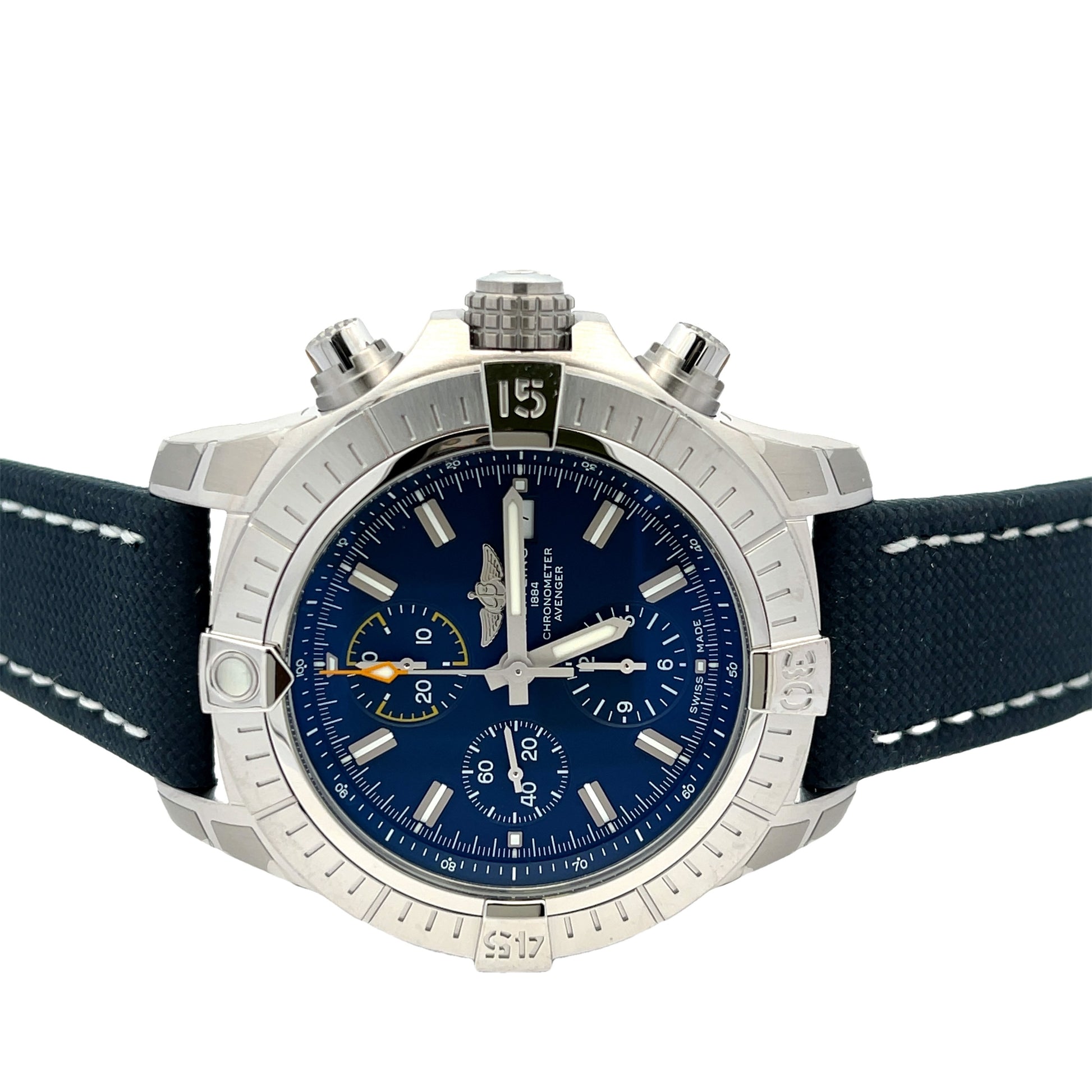 Breitling Avenger Chronograph 45mm Blue Dial A13317101B1X2 - Beverly Hills Watch Company
