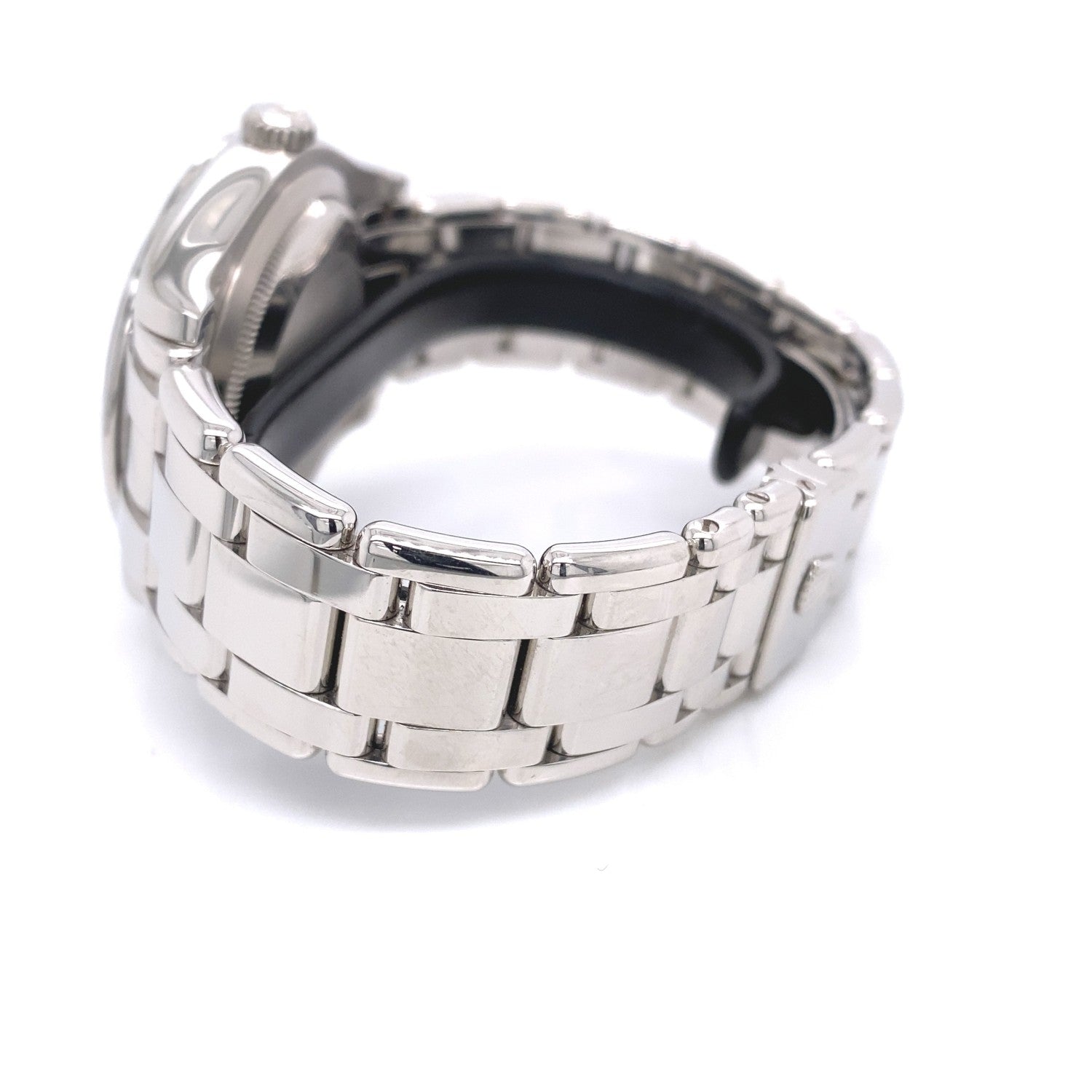 Rolex Day-Date Platinum Masterpiece Diamond Bezel Glacier Blue Diamond Dial 18946 - Beverly Hills Watch Company