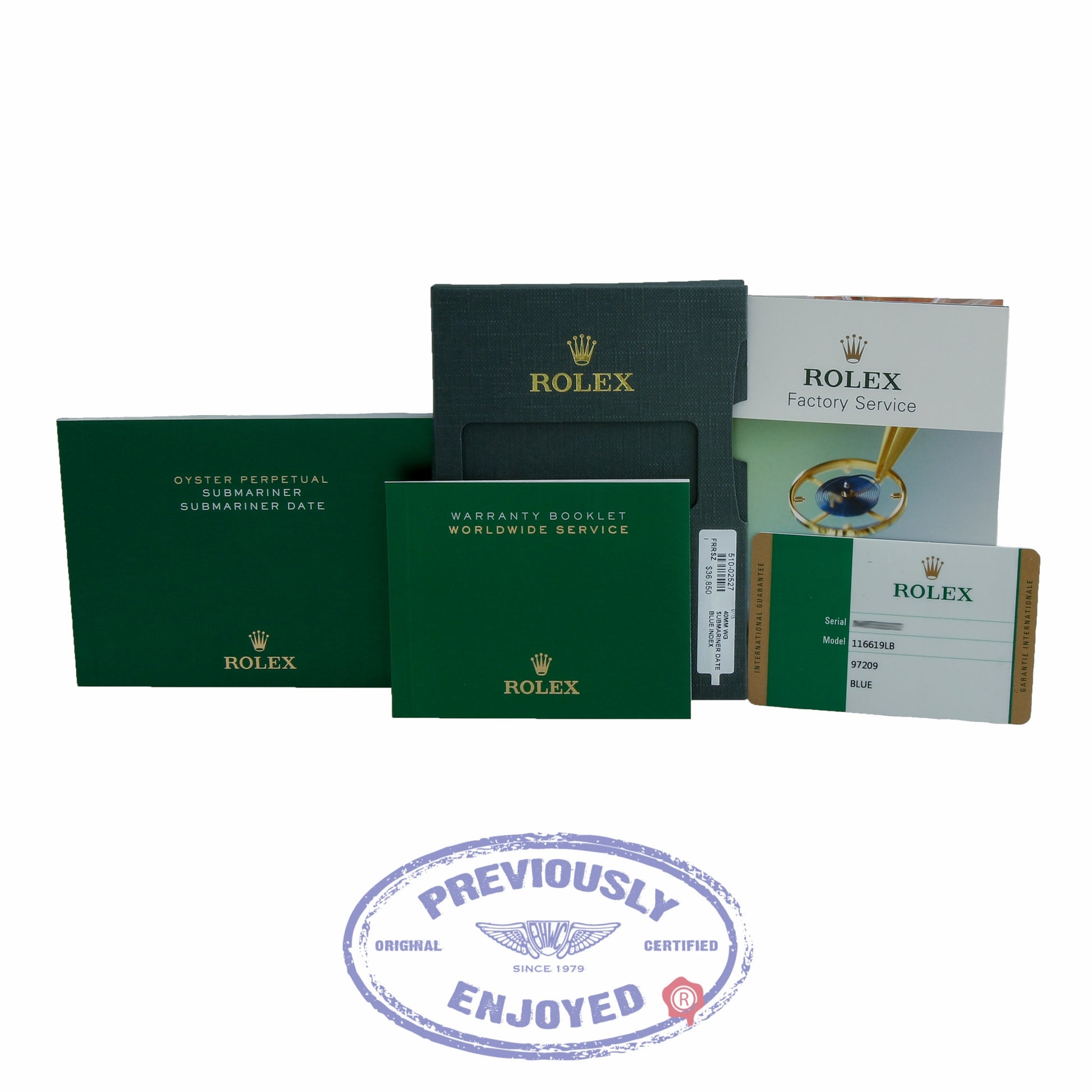 Rolex Submariner White Gold Oyster Bracelet Blue Dial Blue Ceramic Bezel 116619 LLZ1PE - Beverly Hills Watch