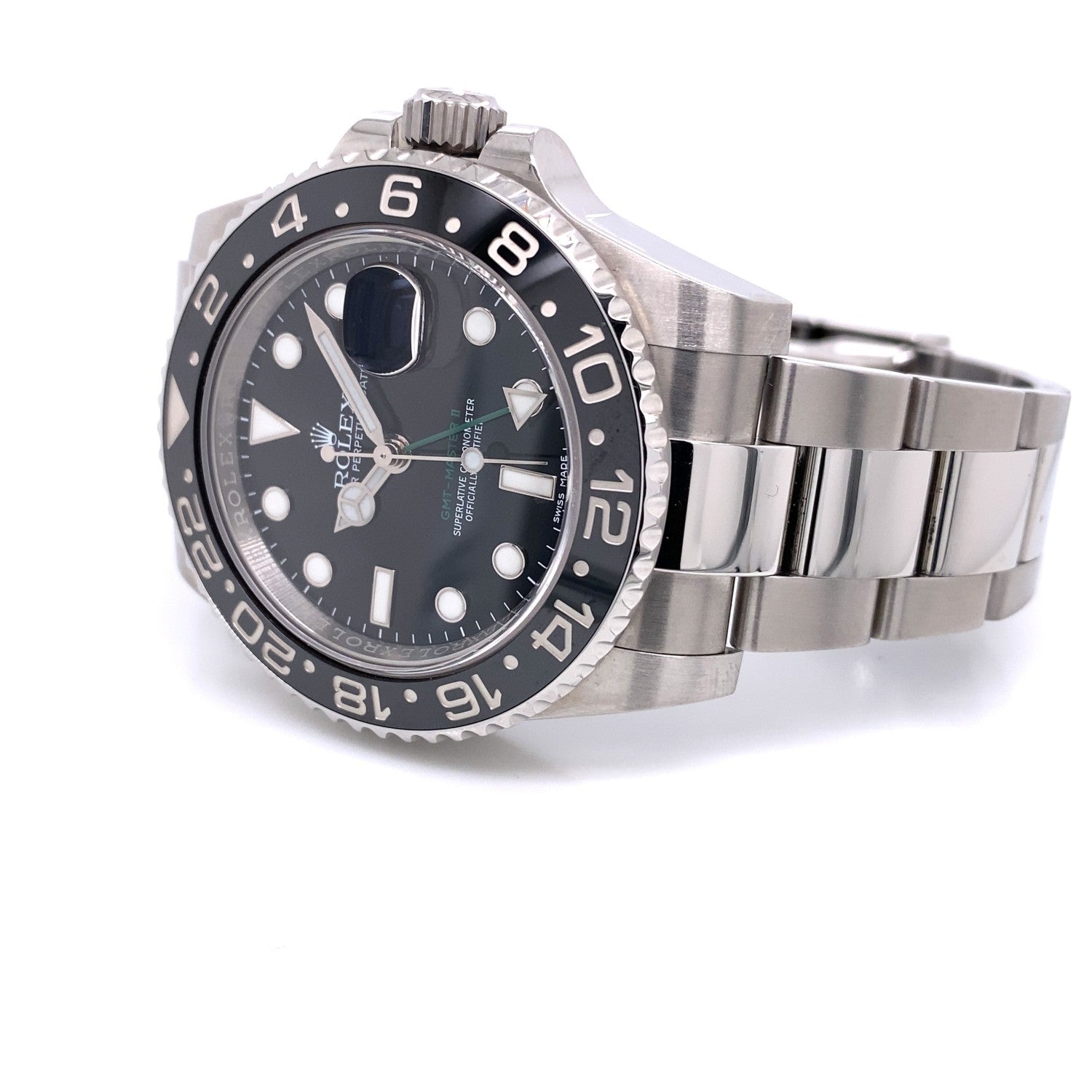 Rolex GMT Master II 40mm Stainless Steel Black Dial Black Ceramic Bezel 116710 LNDLEW - Beverly Hills Watch