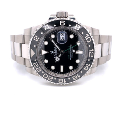 Rolex GMT Master II 40mm Stainless Steel Black Dial Black Ceramic Bezel 116710 LNDLEW - Beverly Hills Watch