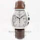 Longines Evidenza Stainless Steel Chronograph White Dial Leather Strap Watch L26434734 Beverly Hills Watch Company Watches