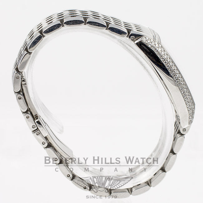 Longines Evidenza Stainless Steel Bracelet Diamond Bezel White Arabic Numeral Dial Ladies Watch L21420736 Beverly Hills Watch Company Watches