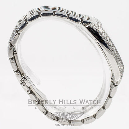 Longines Evidenza Stainless Steel Bracelet Diamond Bezel White Arabic Numeral Dial Ladies Watch L21420736 Beverly Hills Watch Company Watches