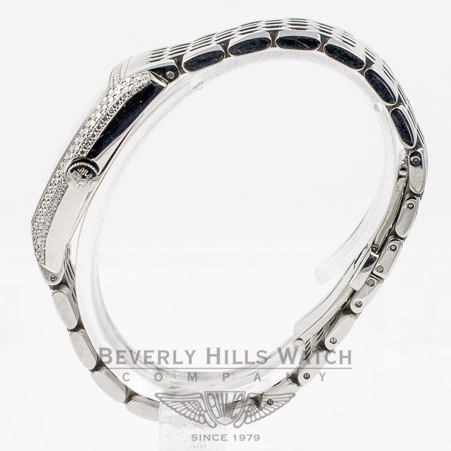 Longines Evidenza Stainless Steel Bracelet Diamond Bezel White Arabic Numeral Dial Ladies Watch L21420736 Beverly Hills Watch Company Watches