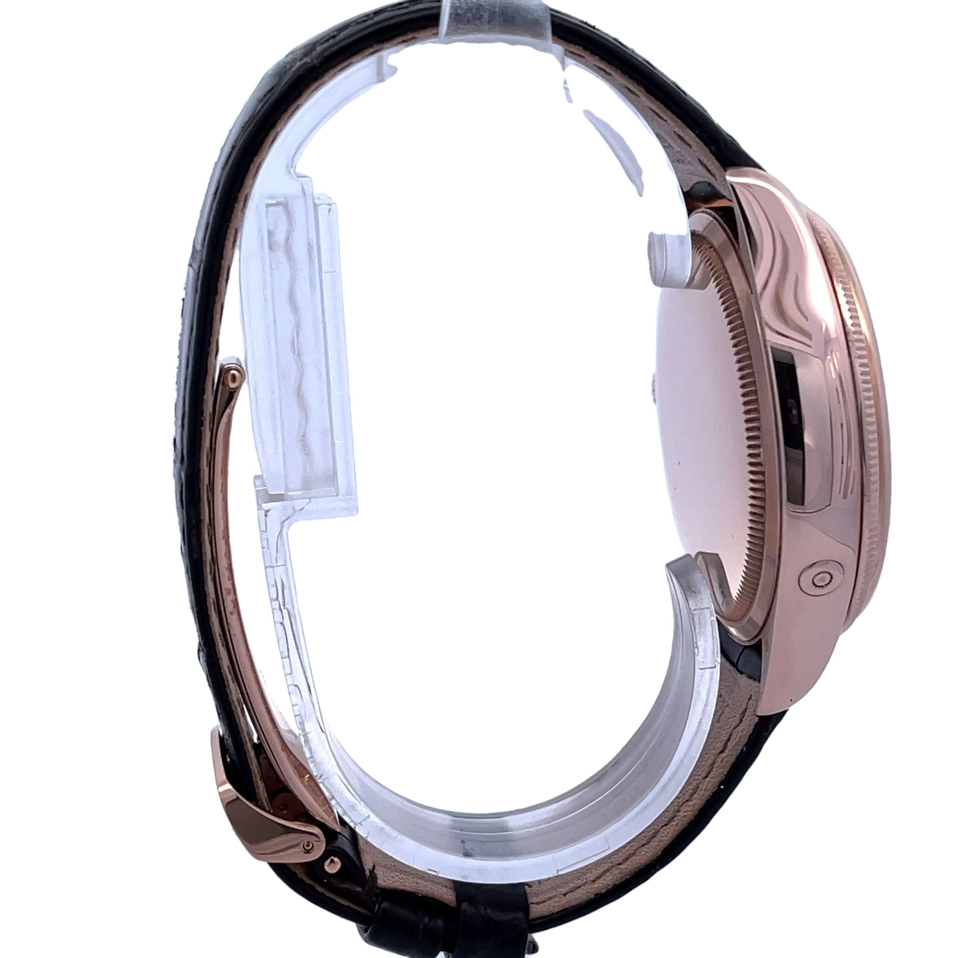 Rolex Cellini Moonphase  39mm 18k Rose Gold White Dial 50535 - Beverly Hills Watch Company