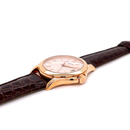 Patek Philippe Calatrava 37MM Rose Gold Silver Dial Automatic 5107R LR5X9V - Beverly Hills Watch Company