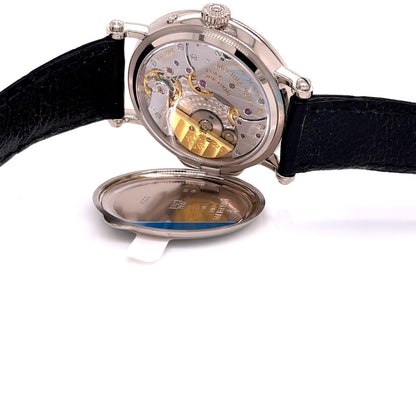 Patek Philippe 18k White Gold 36MM Moon Phase Power Reserve 5054G LUD73H - Beverly Hills Watch Company