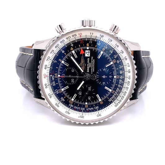 Breitling Navitimer World 46mm Chronograph Stainless Steel Black Dial A243221/B726-760P LW4PE9