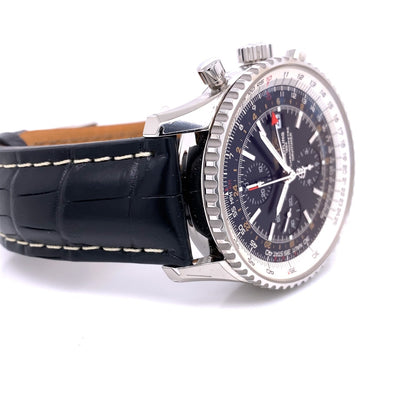 Breitling Navitimer World 46mm Chronograph Stainless Steel Black Dial A243221/B726-760P LW4PE9