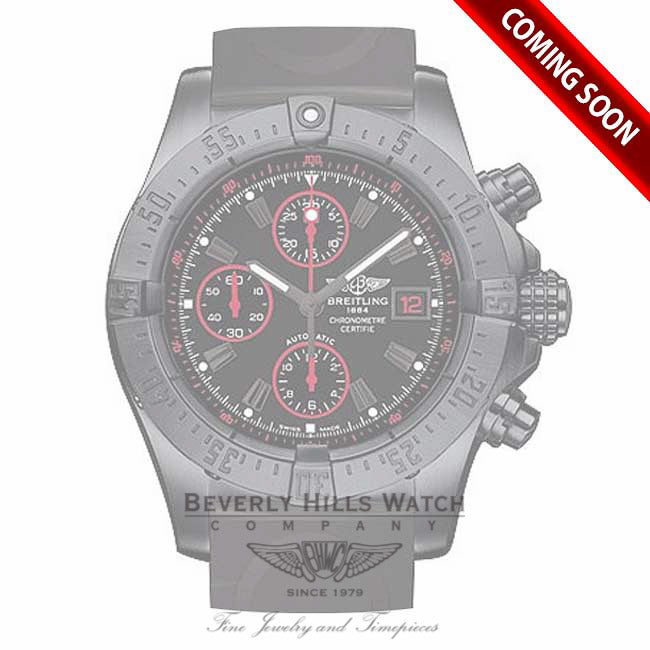 Breitling Avenger Black Steel Rubber Strap Limited Edition M133802C/BC73 - Beverly Hills Watch Company