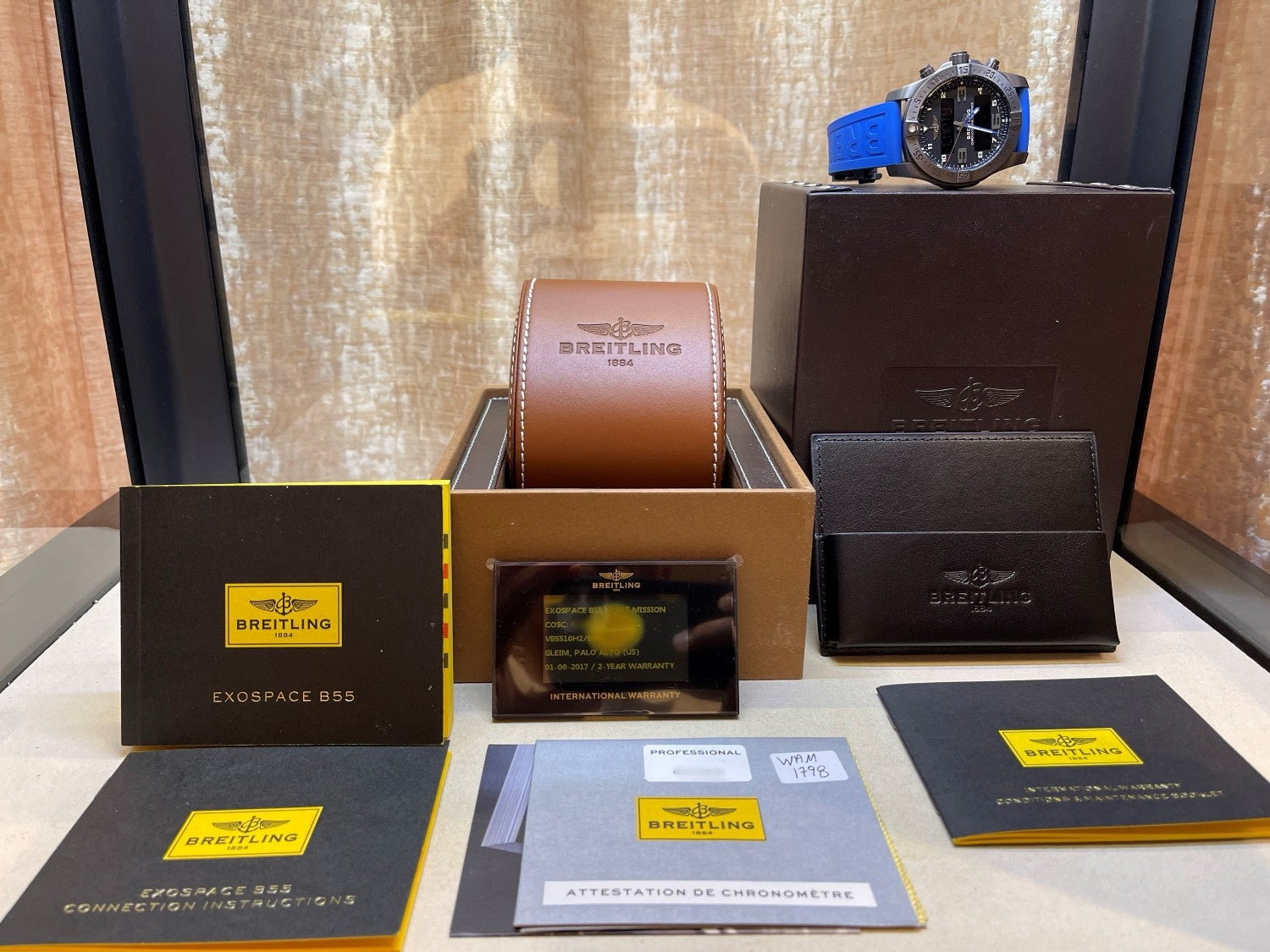 Breitling Exospace B55 Black Titanium 46mm VB5510H2/BE45 - Beverly Hills Watch Company