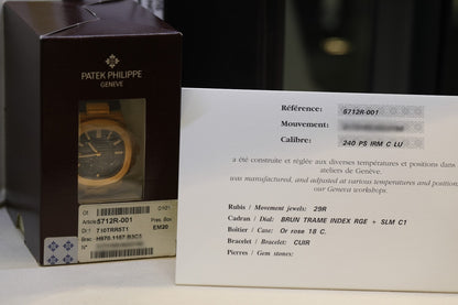 Patek Philippe Nautilus Rose Gold Power Reserve Moon Phases 5712r M5MF3M - Beverly Hills Watch Company
