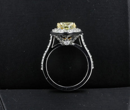 3.02ct. Oval Fancy Intense Yellow VS1 GIA  - Beverly Hills Watch Company