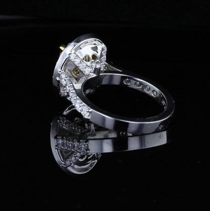 3.02ct. Oval Fancy Intense Yellow VS1 GIA  - Beverly Hills Watch Company