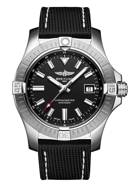 Breitling Avenger 43mm Stainless Steel Black Dial A17318101B1X2 - Beverly Hills Watch Company