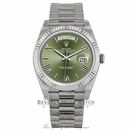 Rolex Day-Date Automatic 18 Carat White Gold President 228239OGRP MW6ZLP - Beverly Hills Watch
