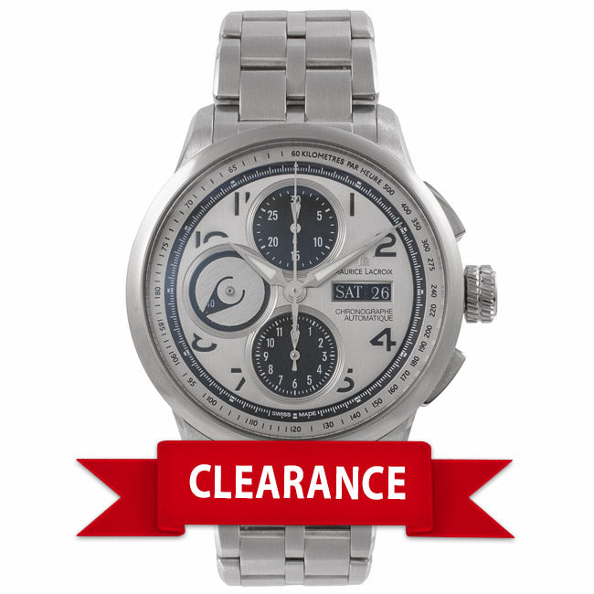 Maurice Lacroix Gents Masterpiece Stainless Steel Silver Dial MP6348-SS002-12E 13390 - Beverly Hills Watch Company Watch Store