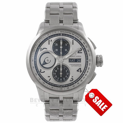 Maurice Lacroix Gents Masterpiece Stainless Steel Silver Dial MP6348-SS002-12E 13390 - Beverly Hills Watch Company Watch Store