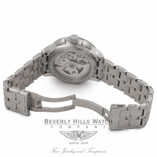 Maurice Lacroix Gents Masterpiece Stainless Steel Silver Dial MP6348-SS002-12E 13390 - Beverly Hills Watch Company Watch Store