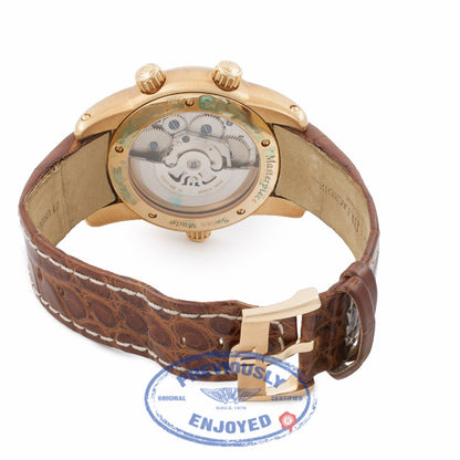 Maurice Lacroix Reveil Globe Gents 18k Rose Gold MP6388-PG101-830 6840 - Beverly Hills Watch Company Watch Store