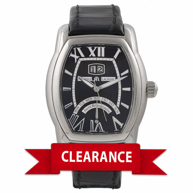 Maurice Lacroix Jours Retrograde Tonneau Masterpiece Stainless