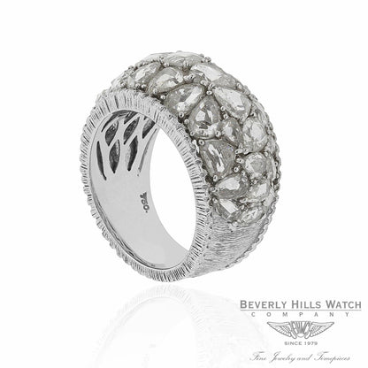 18k White Gold Handcrafted Rose Cut Diamonds DRF05159-40746 12252 - Beverly Hills Watch