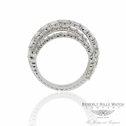 18k White Gold Handcrafted Rose Cut Round Diamonds BGW11942DD JJ8TMQ - Beverly Hills Watch