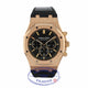 Audemars Piguet Royal Oak Chronograph 41MM 18k Rose Gold Black Dial Black Alligator Strap 26320OR.OO.D002CR.01 NVHWDE - Beverly Hills Watch Company