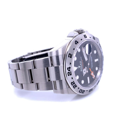 Rolex Explorer II 42MM Stainless Steel Black Dial 216570 - Beverly Hills Watch Company