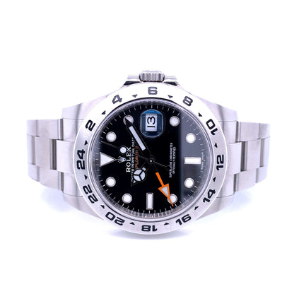 Rolex Explorer II 42MM Stainless Steel Black Dial 216570 - Beverly Hills Watch Company