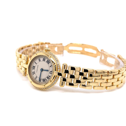 Cartier Panthere Vendome 24mm Diamond Bezel Yellow Gold - Beverly Hills Watch Company