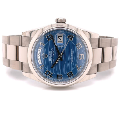 Rolex Day Date 36mm White gold Oyster Bracelet 118209 - Beverly Hills Watch Company